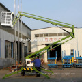 Trailer mounted cherry picker boom lift towable boom lift